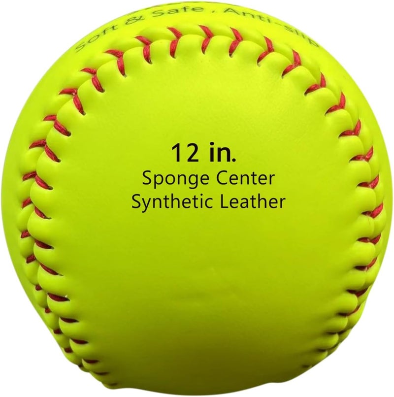 Jadekylin 11 & 12 Inch Soft Safety Softball - Ideal for Practice, Training & Recreational Use - Image 3